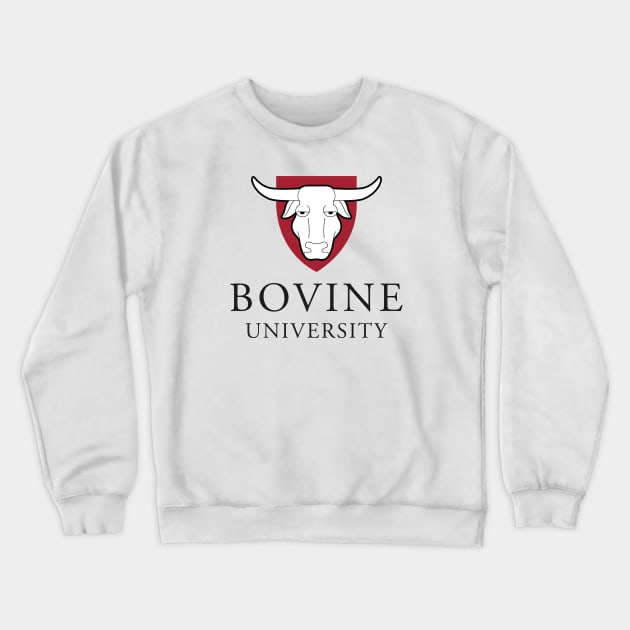 Bovine University Crewneck Sweatshirt by tvshirts